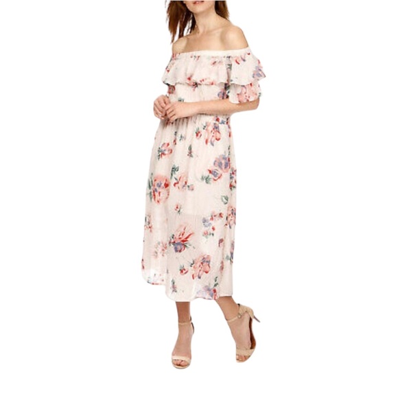 Lucky Brand Dresses & Skirts - Lucky Brand | Off The Shoulder Boho Floral Dress | Multi